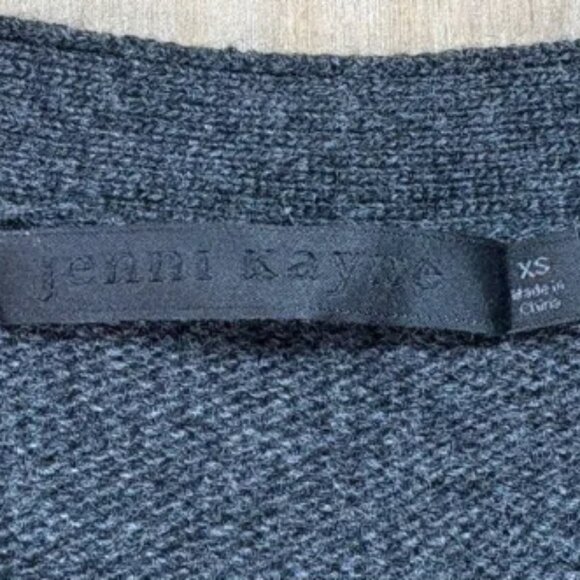 Jenni Kayne Cardigan Womens Gray Wool Cashmere Blend Sweater Everyday XS - Picture 2 of 6